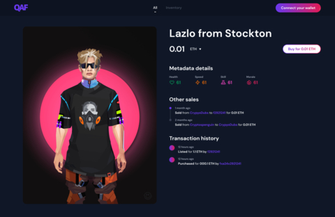 thumbnail Barakatech's QAF platform offers fast and seamless NFT integration for gaming companies (Graphic: Business Wire)