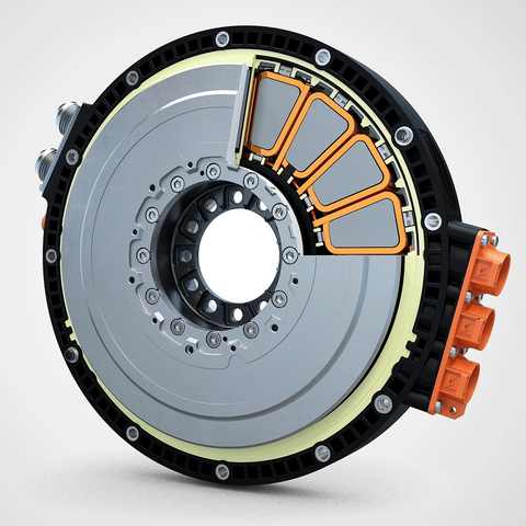 An Evolito next-generation axial-flux electric motor for electric aerospace applications. Image credit: Evolito 
 (Photo: Business Wire)