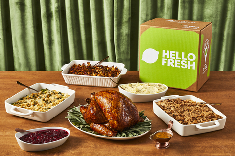 HelloFresh’s annual Thanksgiving Feast features all of the ingredients and step-by-step directions to prepare a full Thanksgiving spread. (Photo: Business Wire)
