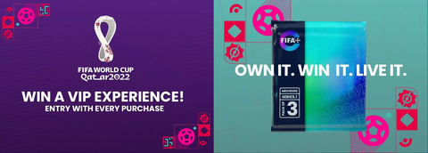 original Every purchase of FIFA+ Collect digital collectibles unlocks entry to the “Own It, Win It, Live It” VIP Experience giveaway. Entry is open now through 20 November 2022 at www.fifapluscollectgowin.com. (Graphic: Business Wire)