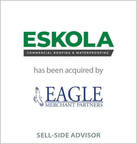 Founded in 1972 by their father and operated by brothers Jon and Ben Eskola, Eskola is a leading provider of reoccurring commercial roofing and waterproofing services with a diversified customer base centered on education, infrastructure, and healthcare in a coveted region of the country. (Graphic: Business Wire)