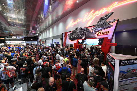 The SEMA Show, featuring more than 1,900 exhibiting companies and nearly 65,000 buyers, runs through November 4 and covers all four Las Vegas Convention Center halls.(Photo: Business Wire)