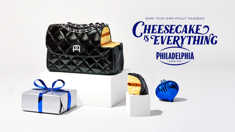 The first-ever Philly™ Handbag debuts on Amazon just before the holiday season, when an estimated 46M slices of Philly cheesecake are served across the nation. (Photo: Business Wire)