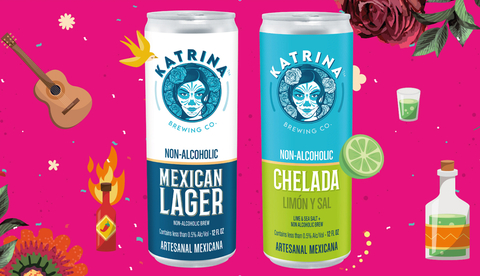 Mexican non-alcoholic craft brew. Katrina brewing Co Non-alcoholic beer. Cerveza Mexicana. (Photo: Business Wire)
