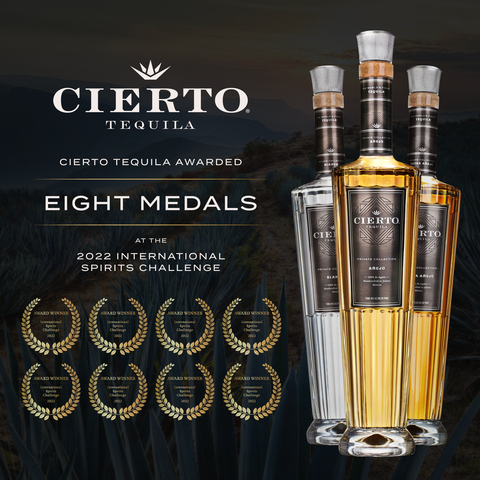 Cierto Tequila Awarded Eight Medals at the 2022 International Spirits Challenge (Graphic: Business Wire)