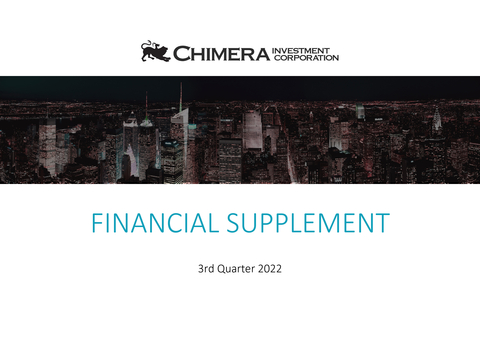 Financial Supplement - Q3 2022