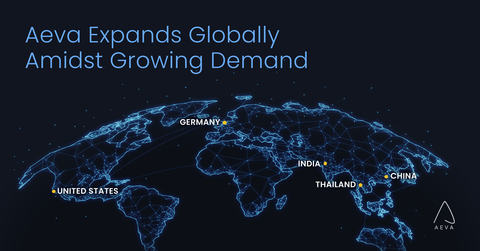 Aeva expands globally, hires new teams in Germany, India and Thailand (Graphic: Business Wire)