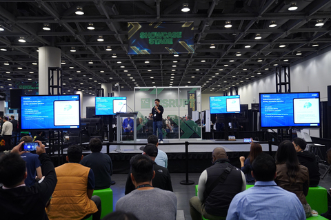 A Korean startup from Korea Pavilion, is pitching at the ‘Live Pitch Session’ held on the Showcase stage on October 18th at the TechCrunch Disrupt 2022. (Photo: Business Wire)