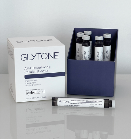 Glytone AHA Resurfacing Cellular Booster x Hydrafacial (Photo: Business Wire)