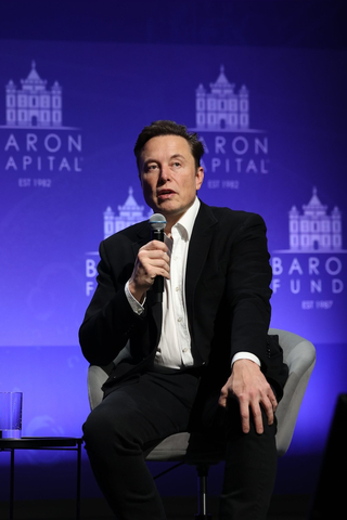 Tesla CEO Elon Musk at the 29th Annual Baron Investment Conference in New York City on November 4, 2022 (Photo: Business Wire)