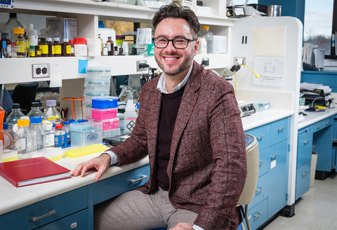 original Dr. Stavros Zanos recently led the study, which targets specific fibers in the vagus nerve for more precise electrical stimulation. (Credit: Feinstein Institutes)