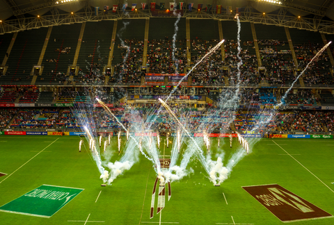 The Hong Kong Sevens opens for the first time since 2019 to the thundering cheers of fans in the Hong Kong Stadium. (Photo: Business Wire)