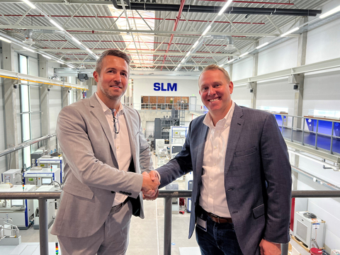Sam O’Leary, CEO of SLM Solutions, and Jacob Brunsberg, CEO of Sigma Additive Solutions (Photo: Business Wire)