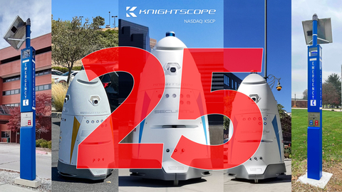 25 More Knightscope (Nasdaq: KSCP) Machines Activated in the Field (Graphic: Business Wire)