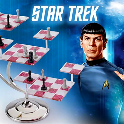 The Original Series Star Trek Tridimensional Chess Set (photo credit: The Noble Collection)