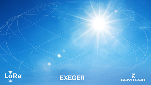 Exeger’s Powerfoyle solar harvesting cell technology combined with Semtech’s LoRa Edge platform enable more efficient and sustainable IoT tracking applications. (Graphic: Business Wire)