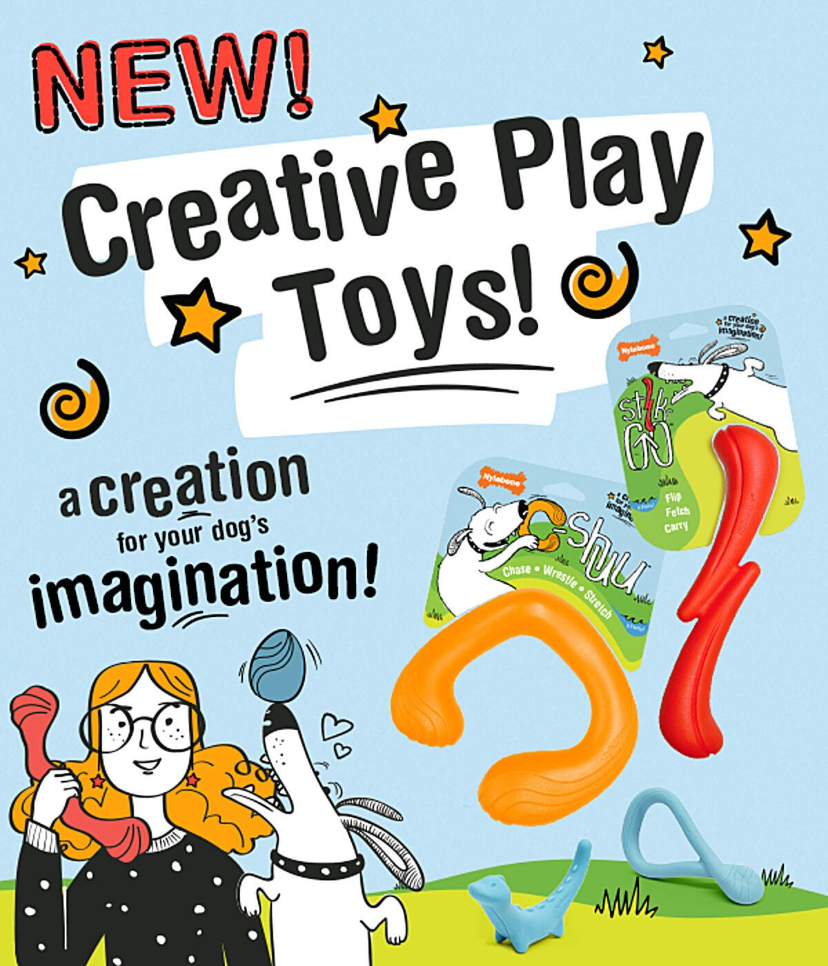 Nylabone Creative Play Tuug Dog Toy, Small