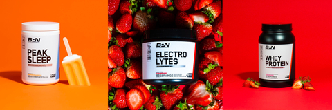 original Bare Performance Nutrition Releases Orange Dreamsicle Peak Sleep, Strawberry Electrolytes, and Strawberry Whey Protein (Photo: Business Wire)