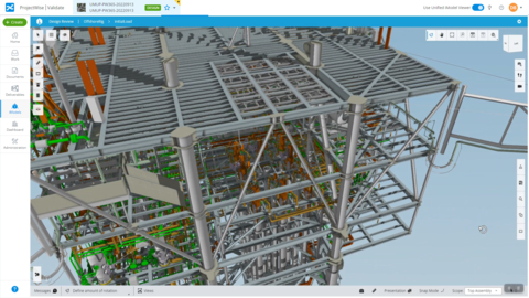 ProjectWise, aangedreven door iTwin, maakt multidisciplinaire webgebaseerde ontwerpbeoordelingen mogelijk voor al uw ontwerpprojecten. Afbeelding met dank aan Bentley Systems.