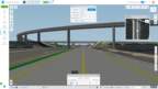 ProjectWise, aangedreven door iTwin, ondersteunt volledig digitale levering, inclusief simulatie van rijstroken om de juiste zichtlijnen voor voertuigen te garanderen. Afbeelding met dank aan Bentley Systems.