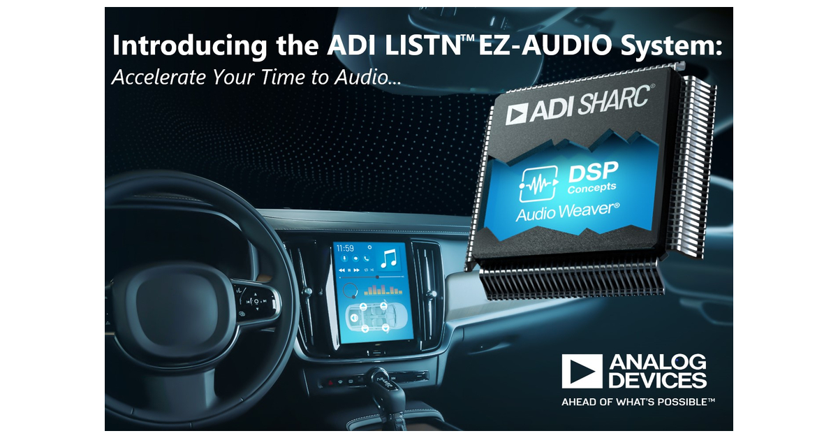 DSP Concepts und Analog Devices wollen gemeinsame Lösung für rasche Gestaltung von