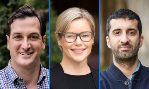 original (in order from left to right) Zack Cable, Treena Diebolt, Darius Contractor (Photo: Business Wire)