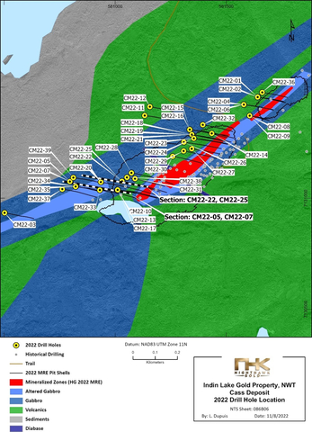 Figure 4 – Cass Deposit – Local Map of the Drill Hole Locations (Graphic: Business Wire)