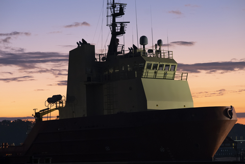 thumbnail 世界初の商用海上宇宙港となるべく旅路に出ようとするMSボイジャーの実際の写真（写真：ビジネスワイヤ） 