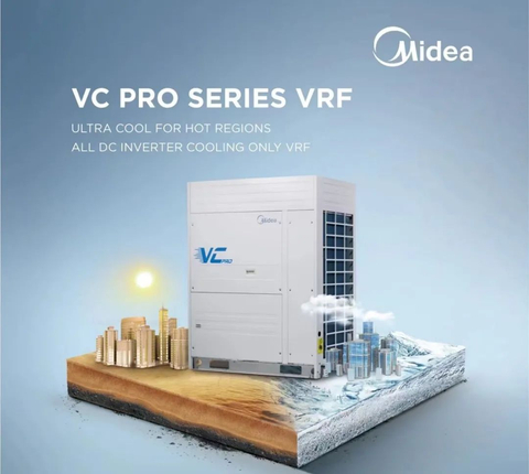 original A Midea VC Pro VRF-eket a Jakarta-Bandung nagysebességű vasút (HSR), a Dubai Expo és sok más tengerentúli projektben használták. (Grafika: Business Wire)
