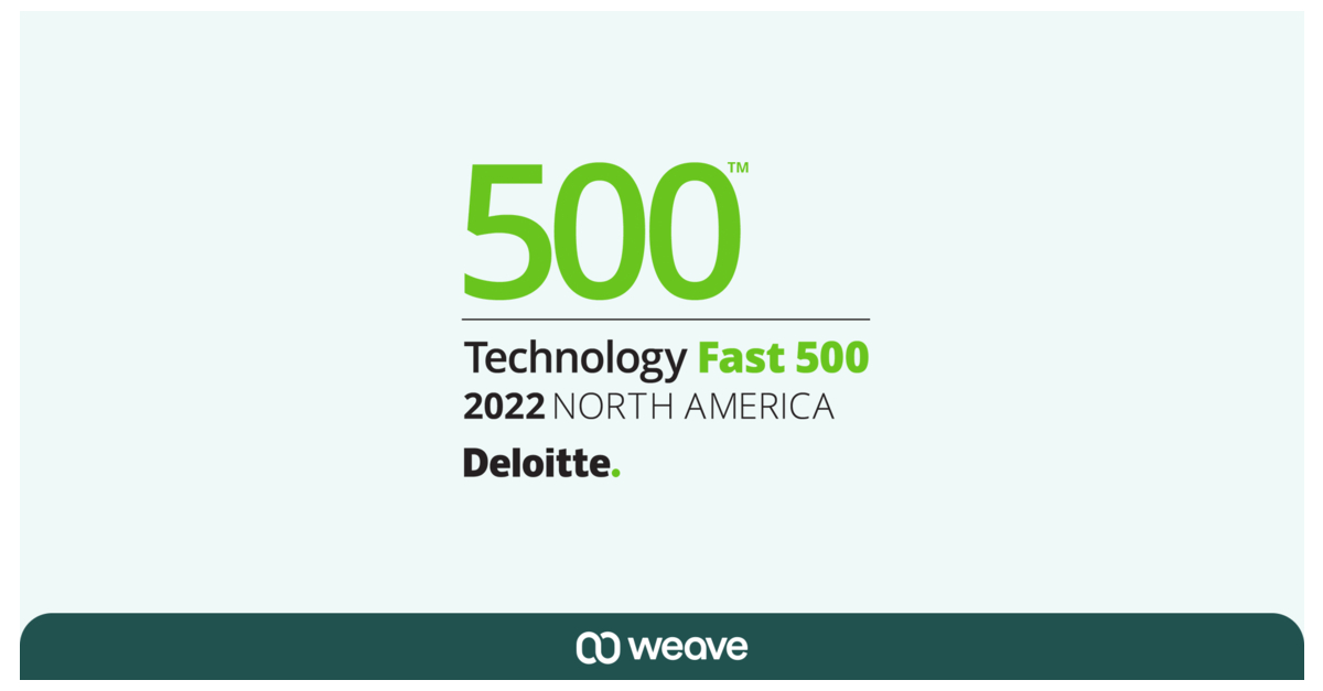 Weave Ranks on Deloitte Technology Fast 500 List