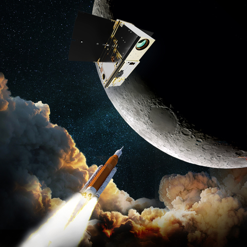 LunIR is flying by the Moon and collecting surface thermography as a secondary payload on NASA's Artemis 1 mission (Image Credit: Terran Orbital Corporation)