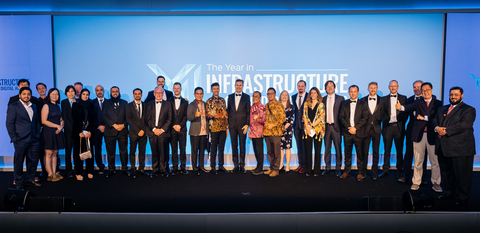 Winnaars van de Going Digital Awards in Infrastructure 2022. Afbeelding met dank aan Bentley Systems.
