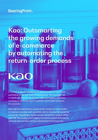 Kao outsmarts the growing demands of e-commerce by automating the return-order process – BearingPoint client success story