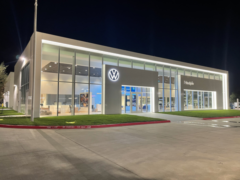 The brand new Principle Volkswagen facility in Grapevine, Texas. (Photo: Business Wire)