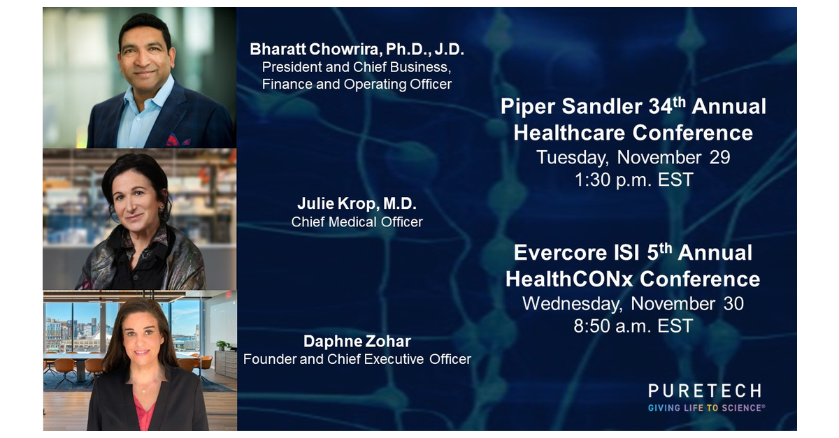 PureTech to Present at Two Investor Conferences Business Wire