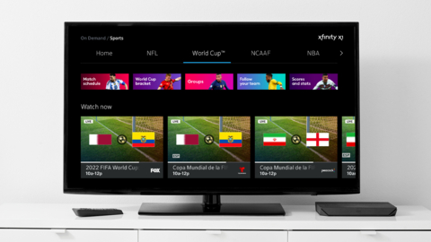 New Features on X1, Flex, the Stream App and XClass TV Make Following and Enjoying All the Action of the FIFA World Cup™, in Both English and Spanish, Easier than Ever (Photo: Business Wire)