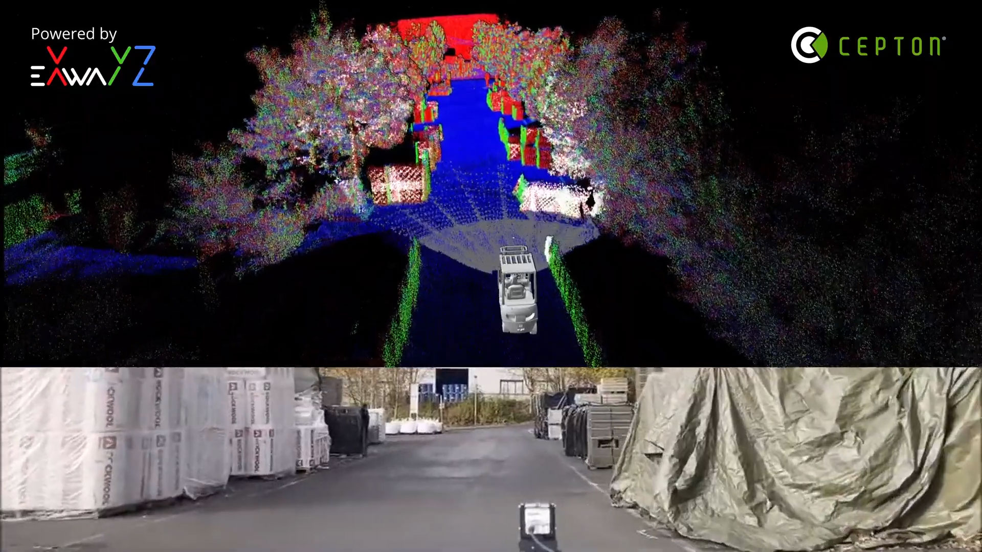 Exwayz used Cepton’s Nova lidar to demonstrate near-range object detection and classification for mobile robotics. Video courtesy of Exwayz.