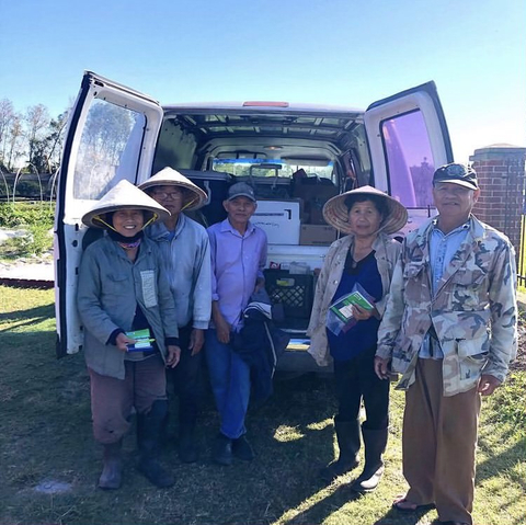 VEGGI farmers are Vietnamese Americans who emigrated to the U.S. after the Vietnam War, many of whom lost their jobs after the BP oil spill. The Louisiana farm is a way for community members to earn income through produce sales. Photo Credits: American Farmland Trust