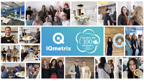 original iQmetrix, North America's leading telecom experience platform, has been ranked one of the top 100 employers in Canada for 2023. The award is based on work environment, culture, benefits, and many more factors. Image: iQmetrix