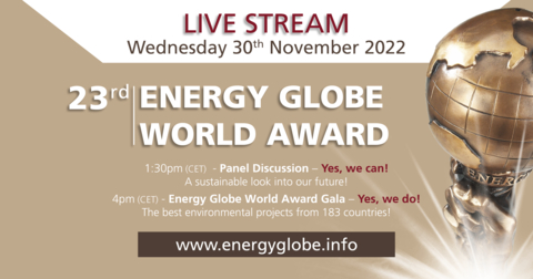 thumbnail Live-Stream Announcement Energy Globe 2022