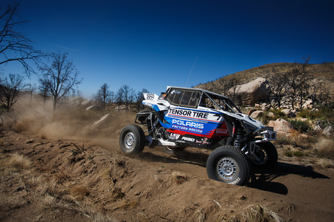 Branden Sims piloting his race-modified Polaris RZR Pro R (Photo: Business Wire)