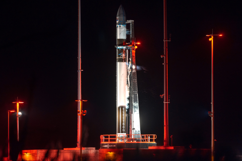 Rocket Lab's Electron rocket on the pad for wet dress rehearsal ahead of the Company's first U.S. launch. Image credit: Trevor Mahlmann