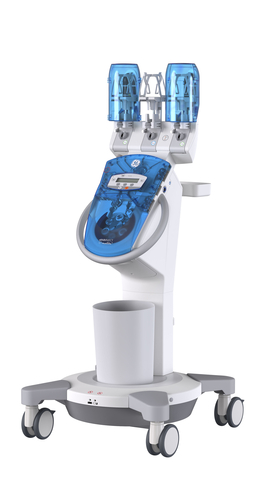 GE Healthcare branded CT Motion injector (Photo: Business Wire)