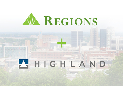 Regions Bank acquired Highland Associates, Inc., in 2019. Highland is a leading institutional investment firm that provides objective, research-driven investment counsel to not-for-profit health care entities and mission-based organizations. (Graphic: Business Wire)