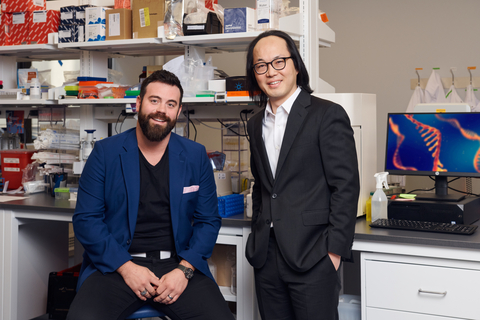 Strand Therapeutics co-founders Jake Becraft, Ph.D., CEO and Tasuku Kitada, Ph.D., President, Head of R&D. (Photo credit: Doug Levy)