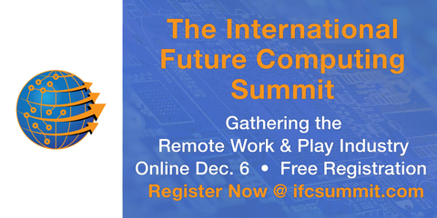 Hear event sponsors AMD and HP Anywhere speak, plus presentations from Intel, Lenovo, Nvidia, Jon Peddie Research, and many more at The International Future Computing Summit (IFC Summit). The event is remotely held online from 1:30 to 6:30 PM EST on December 6, 2022. Register today; complimentary attendance is limited. (Graphic: Business Wire)