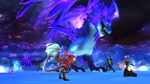 A screenshot of The Azure Vault, a dungeon in World of Warcraft: Dragonflight. (Graphic: Business Wire)