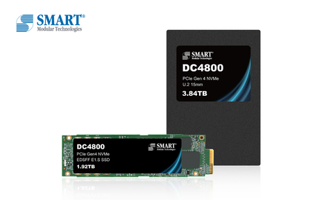 SMART Modular's DC4800 PCIe Gen4 NVMe drives are designed to meet the increasing demands placed on storage systems in hyperscale, hyper converged, enterprise, and edge data centers. (Photo: Business Wire)