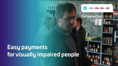 Thales addresses inclusivity with its â€˜Voice Payment Cardâ€™; a payment innovation that brings autonomy and convenience to visually impaired people. (Photo: Thales)