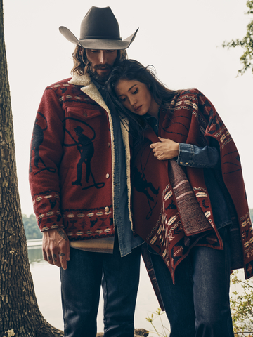 Coupling the fine wool of Pendleton Woolen Mills with Wrangler’s legendary jeanswear, the collaboration highlights the natural beauty of the American Southwest through colorful patterns inspired by the iconography of the western landscape and the adventurous optimism of the cowboy spirit. (Photo: Business Wire)